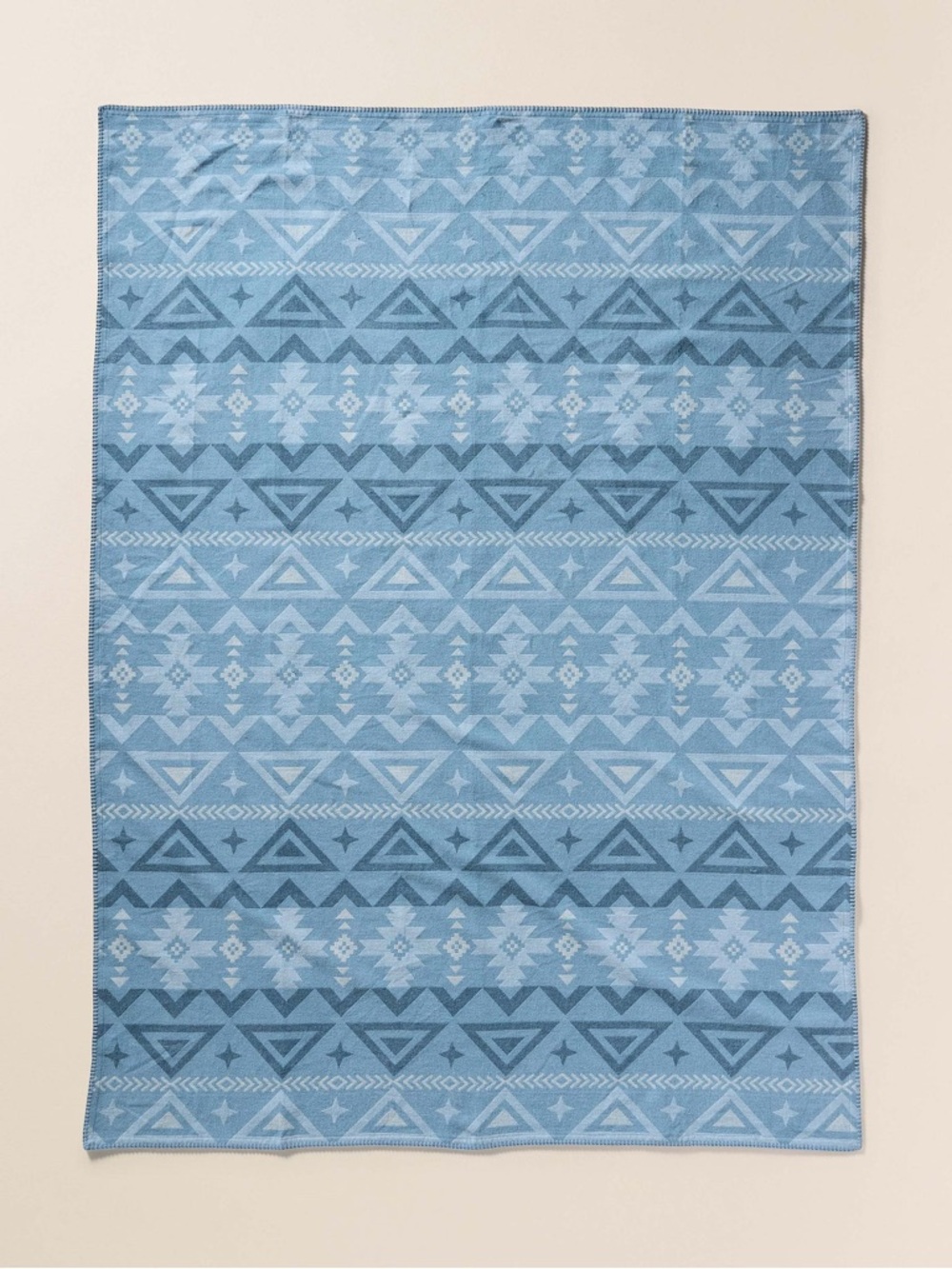 Faherty Adirondack Blanket, Chambray North Star - 52”x72” - Picture 2 of 6